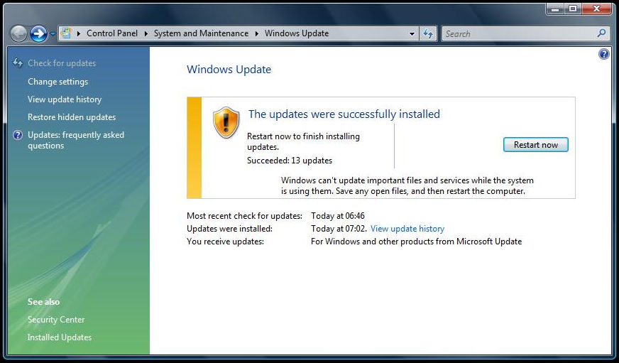 Microsoft Windows Vista Update Problem: Stuck Continuously Checking For ...